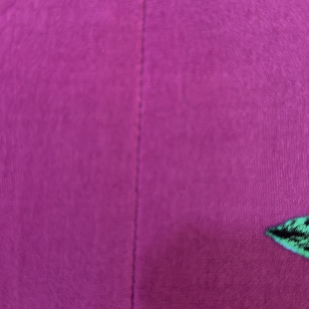 515 Nicole Miller | NWOT Magenta Tropical Leaf Print Sheath Midi Dress (Sz S) - Picture 12 of 17